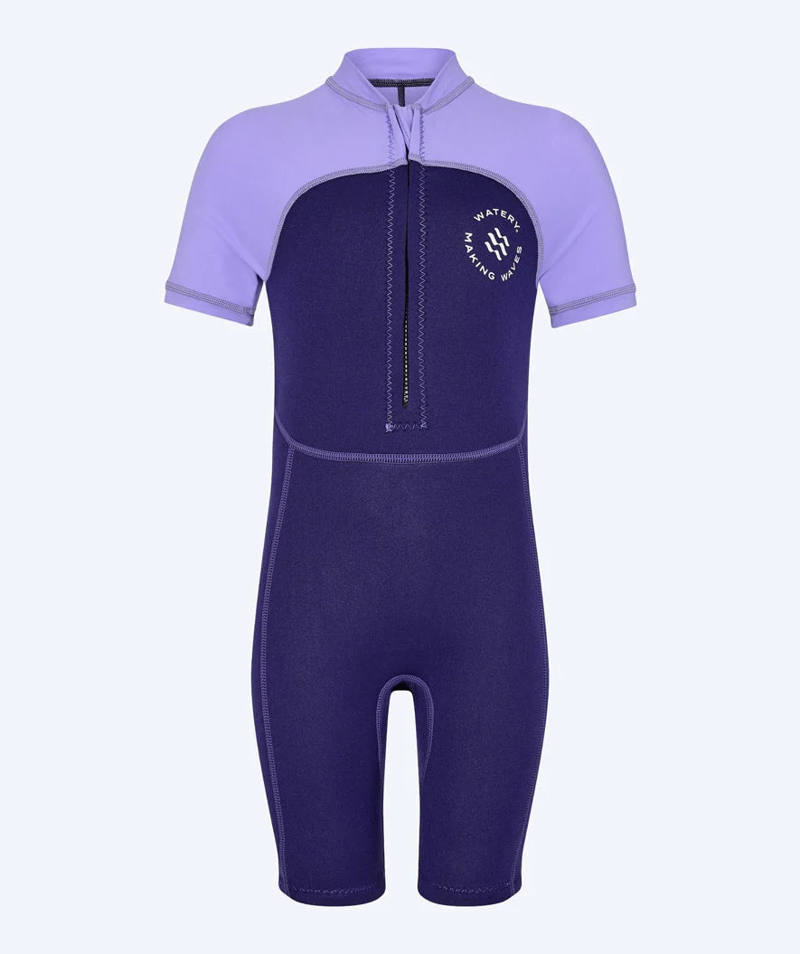 Watery kombinezon UV dla dzieci - Calypso Shorty - Fioletowy - Image 2