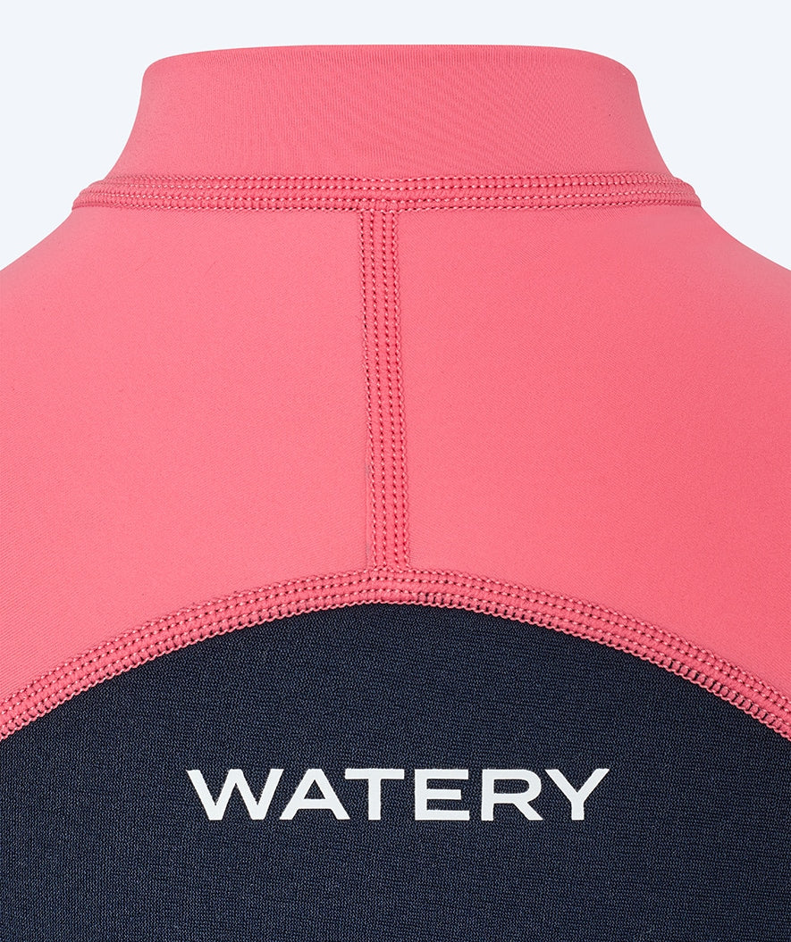 Watery kombinezon UV dla dzieci - Calypso Shorty - Koralowy/ciemnoniebieski - Image 10
