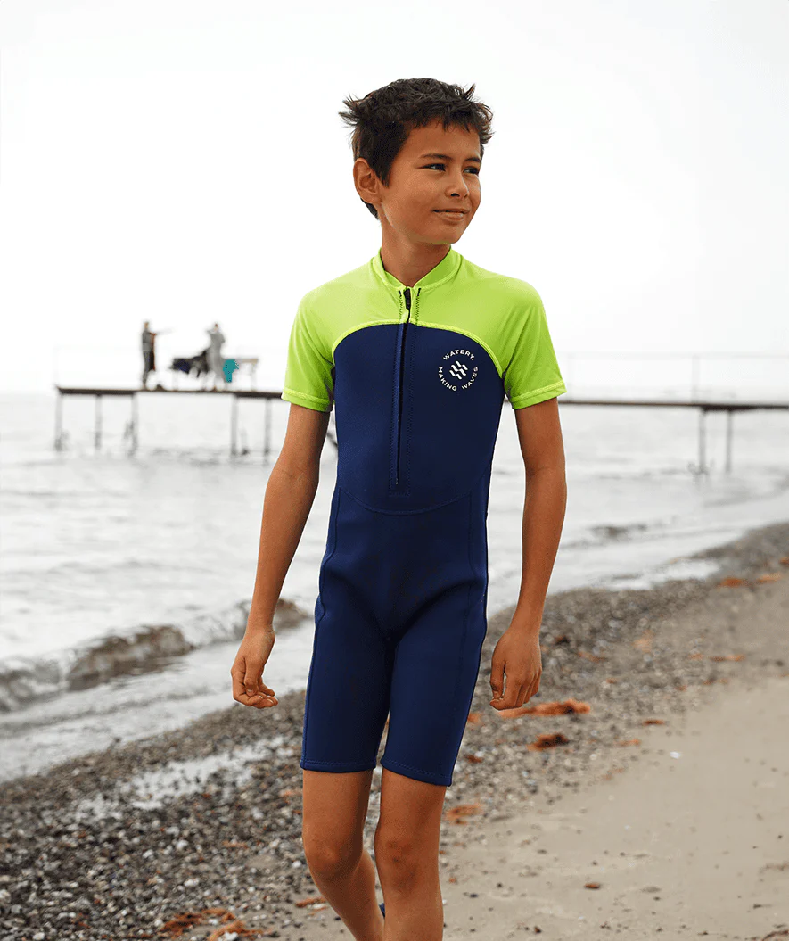 Watery kombinezon UV dla dzieci - Calypso Shorty - Szary/czarny - Image 13