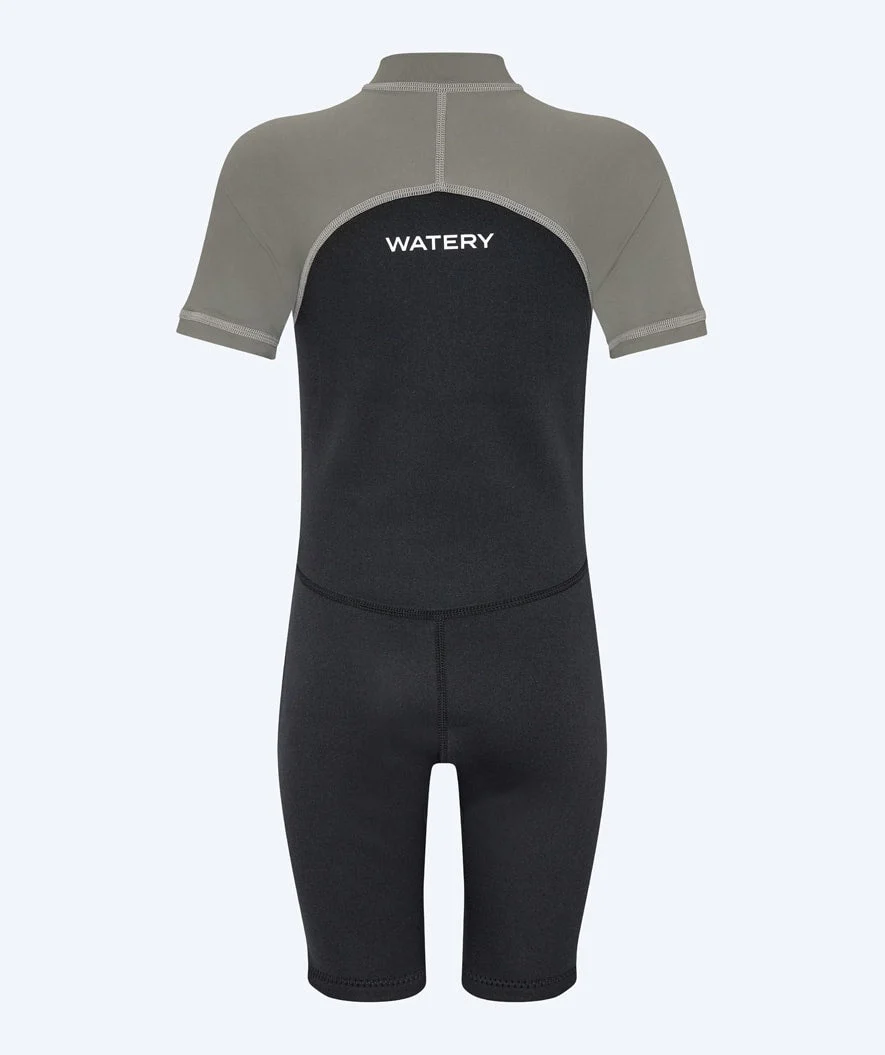 Watery kombinezon UV dla dzieci - Calypso Shorty - Szary/czarny - Image 3