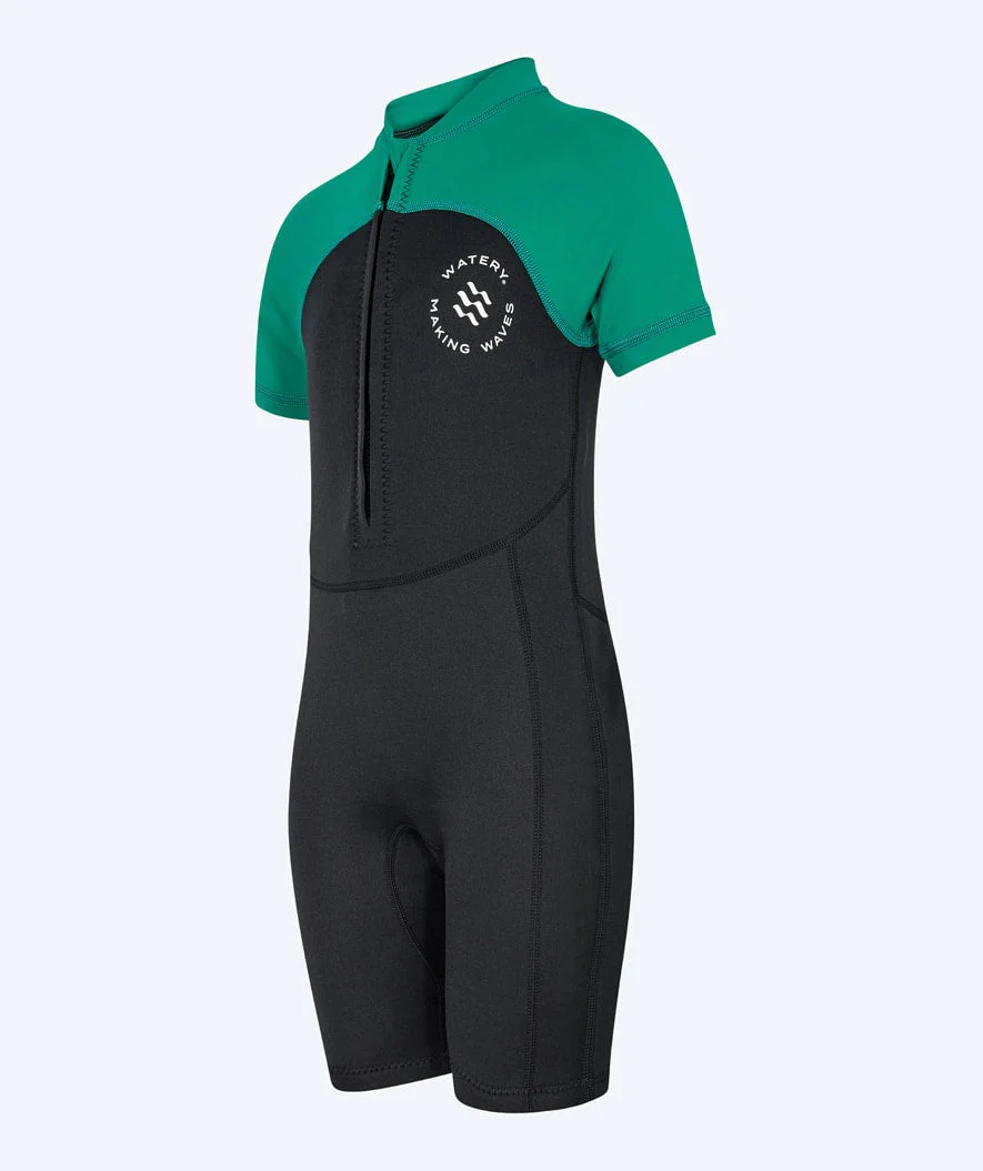 Watery kombinezon UV dla dzieci - Calypso Shorty - Zielono/czarny - Image 14