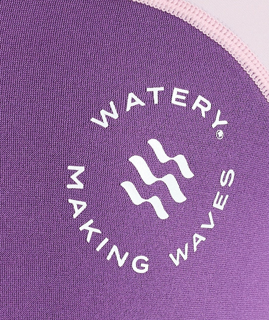 Watery kombinezon UV dla dzieci - Calypso z długimi rękawami - Atlantic Purple - Image 10