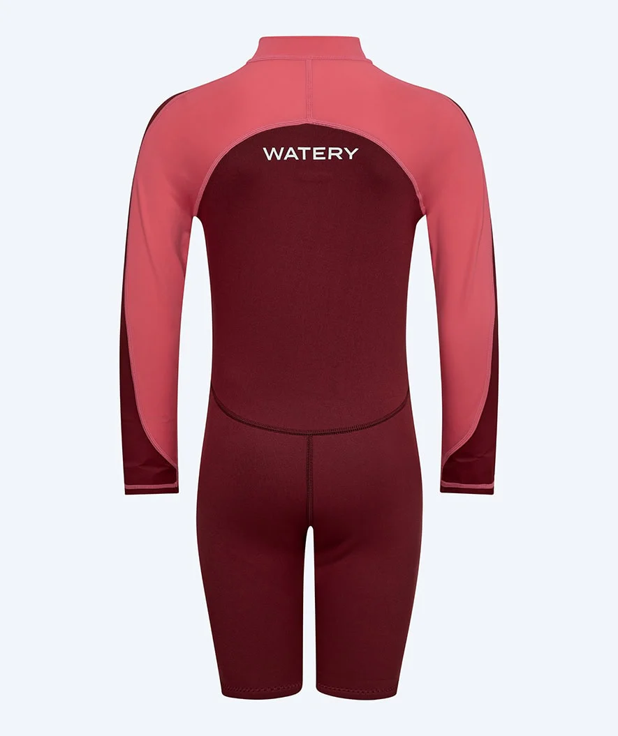 Watery kombinezon UV dla dzieci - Calypso z długimi rękawami - Czerwony/różowy - Image 3