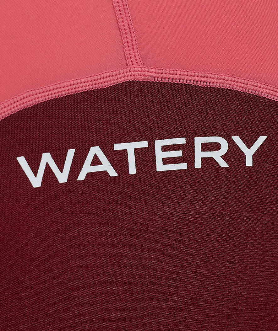 Watery kombinezon UV dla dzieci - Calypso z długimi rękawami - Czerwony/różowy - Image 8