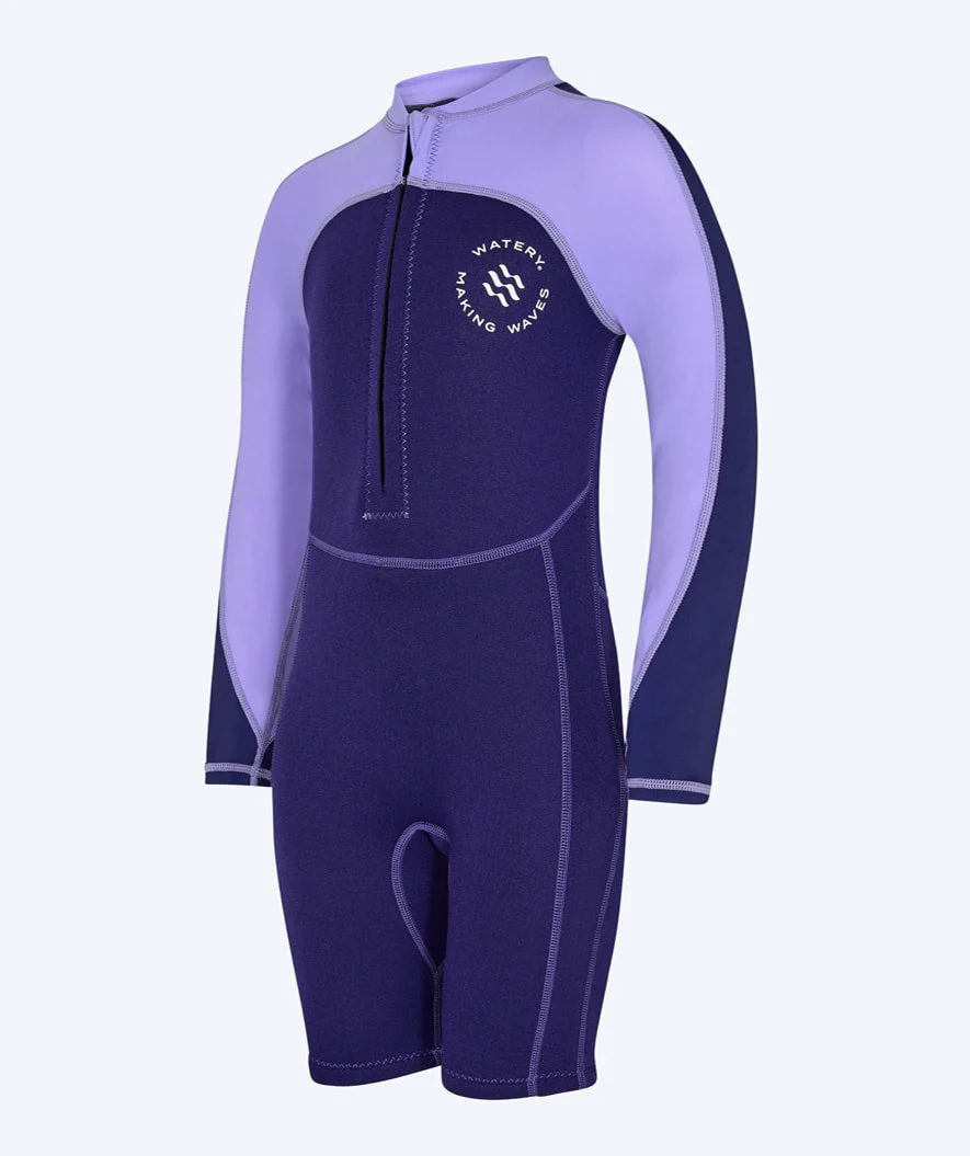 Watery kombinezon UV dla dzieci - Calypso z długimi rękawami - Fioletowy - Image 11