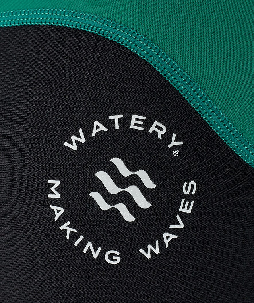 Watery kombinezon UV dla dzieci - Calypso z długimi rękawami - Zielony/czarny - Image 12