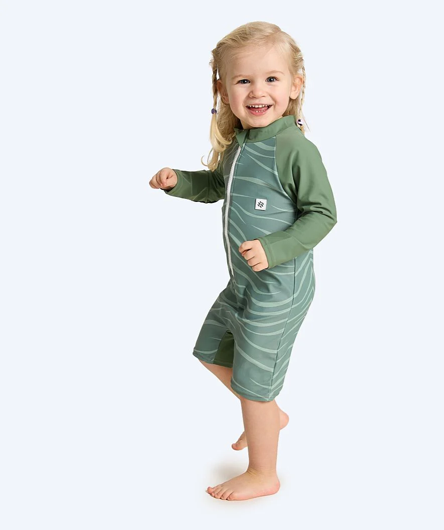 Watery kombinezon UV dla dzieci - Fjord Rashguard z długimi rękawami - Zielony - Image 2
