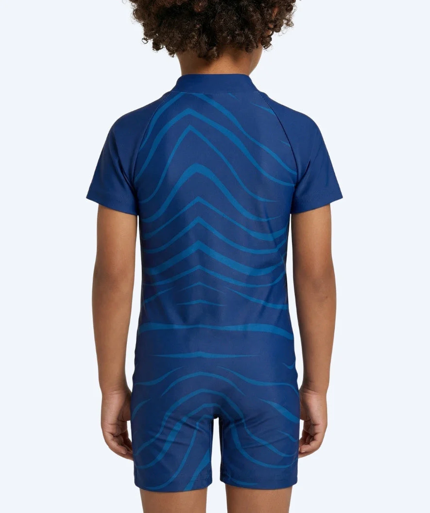 Watery kombinezon UV dla dzieci - Fjord Rashguard z krótkimi rękawami - Ciemnoniebieski - Image 2