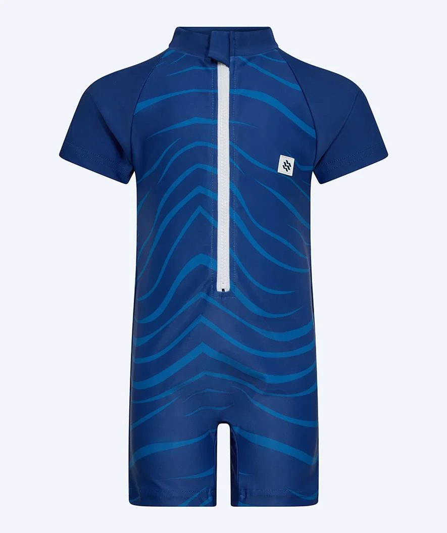 Watery kombinezon UV dla dzieci - Fjord Rashguard z krótkimi rękawami - Ciemnoniebieski - Image 7