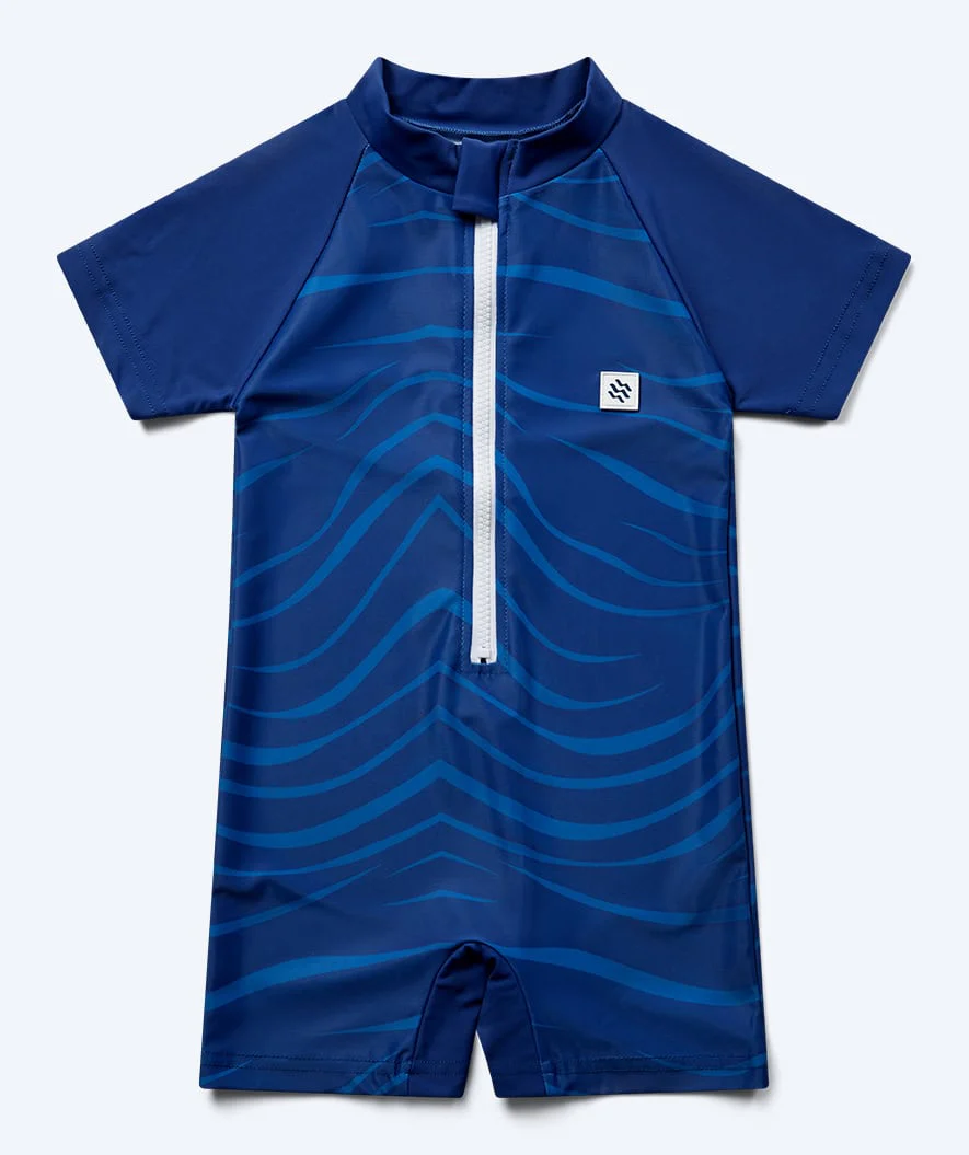 Watery kombinezon UV dla dzieci - Fjord Rashguard z krótkimi rękawami - Ciemnoniebieski - Image 9