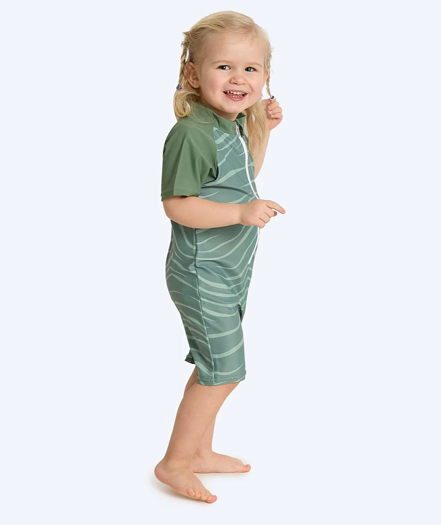 Watery kombinezon UV dla dzieci - Fjord Rashguard z krótkimi rękawami - Zielony - Image 2