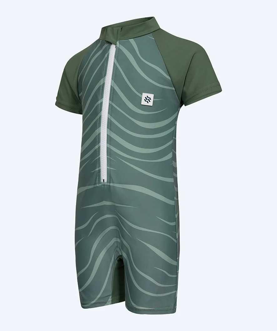 Watery kombinezon UV dla dzieci - Fjord Rashguard z krótkimi rękawami - Zielony - Image 5