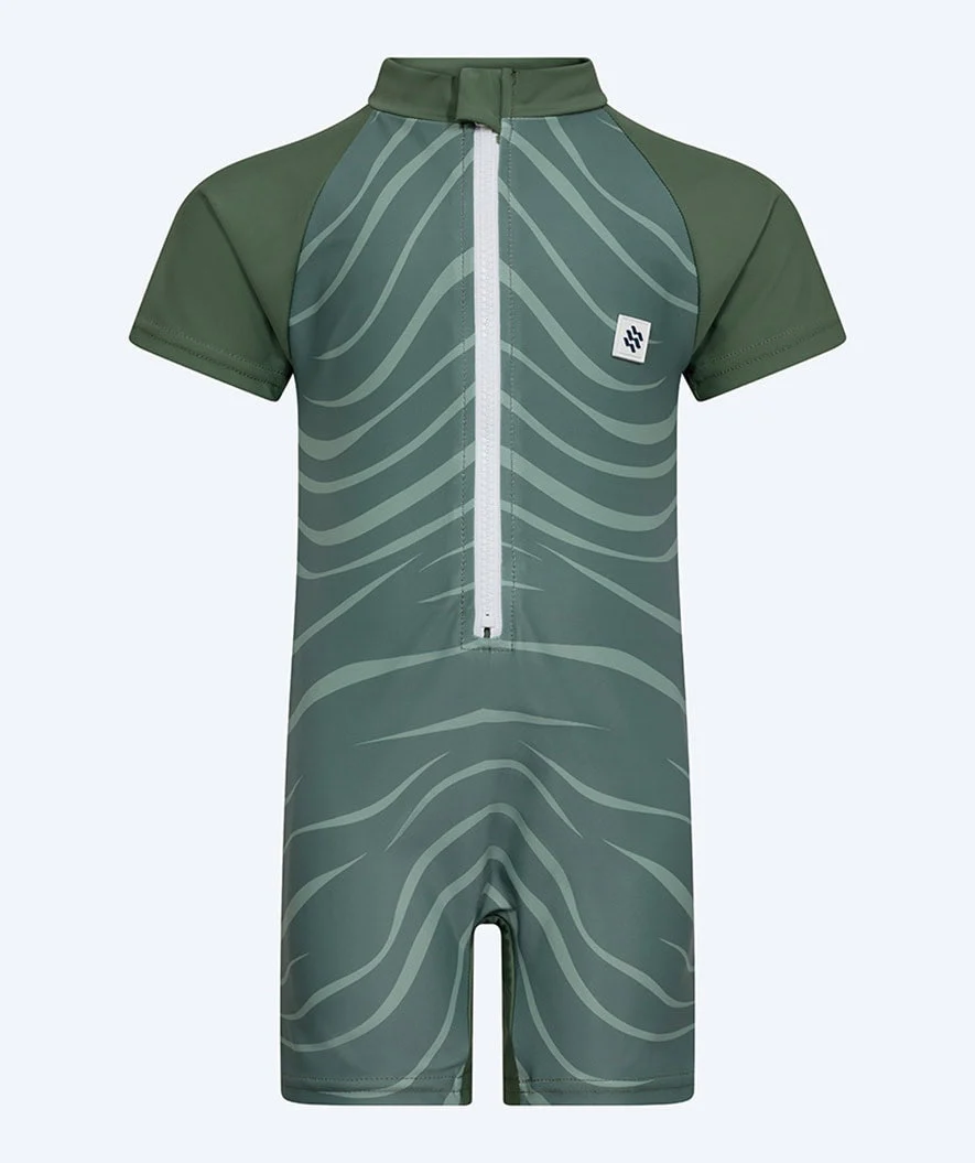 Watery kombinezon UV dla dzieci - Fjord Rashguard z krótkimi rękawami - Zielony - Image 6