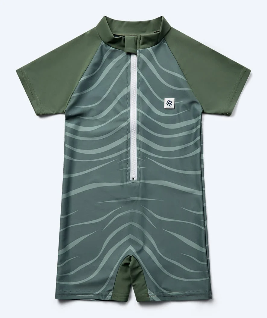 Watery kombinezon UV dla dzieci - Fjord Rashguard z krótkimi rękawami - Zielony - Image 8