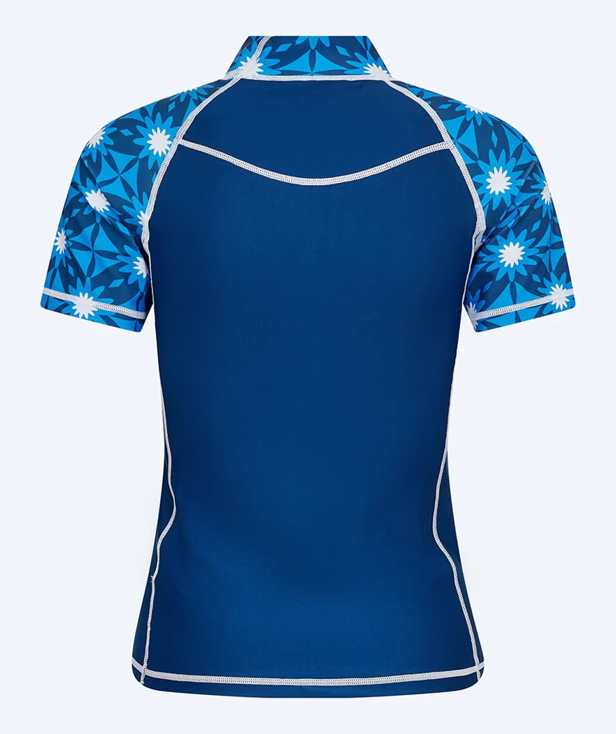 Watery koszulka UV dla kobiet - Aiko Kortærmet Rashguard - Niebieski/Ciemnoniebieski - Image 2