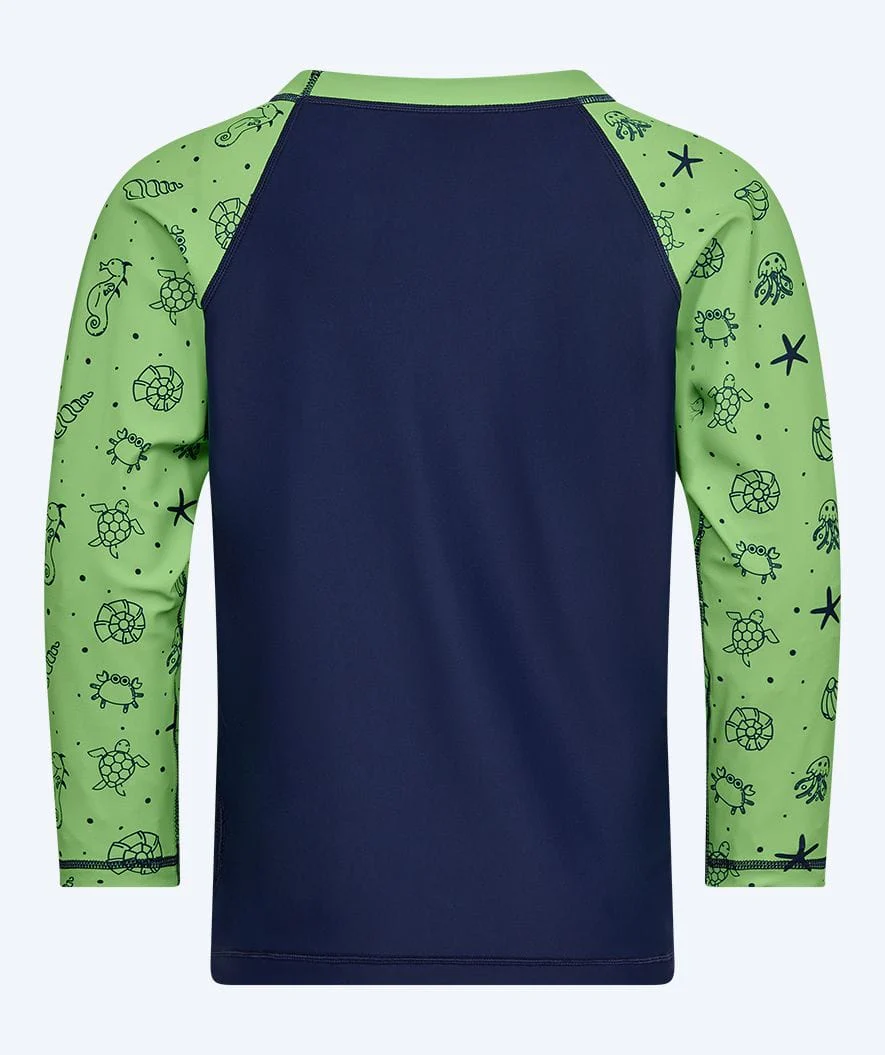 Watery koszulka UV dla dzieci - Brandman Rashguard z długimi rękawami - Zielony/niebieski - Image 7