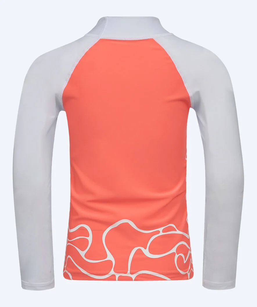 Watery koszulka UV dla dzieci - Chilton Rashguard z długimi rękawami - Różowy/biały - Image 12