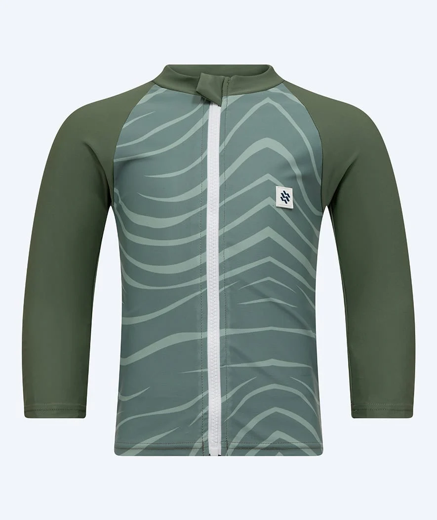 Watery koszulka UV dla dzieci - Fjord Rashguard z długimi rękawami - Zielona - Image 10