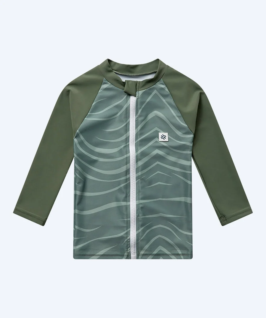 Watery koszulka UV dla dzieci - Fjord Rashguard z długimi rękawami - Zielona - Image 12
