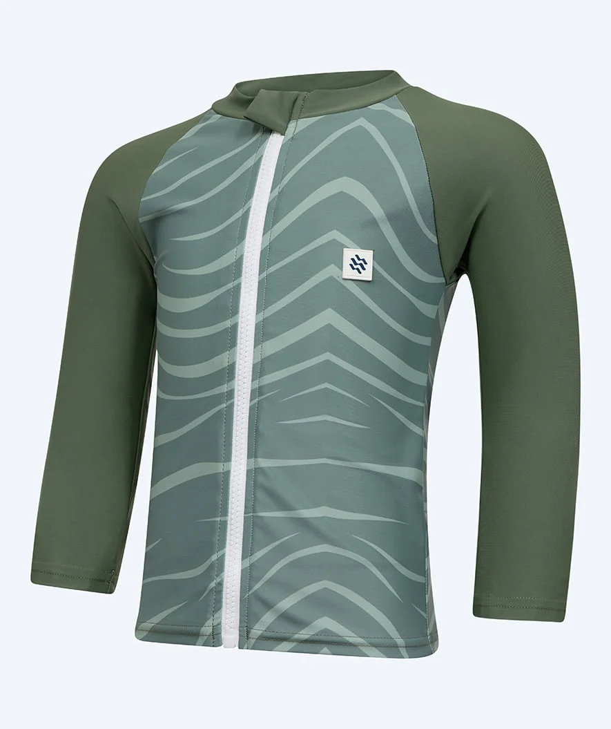 Watery koszulka UV dla dzieci - Fjord Rashguard z długimi rękawami - Zielona - Image 9