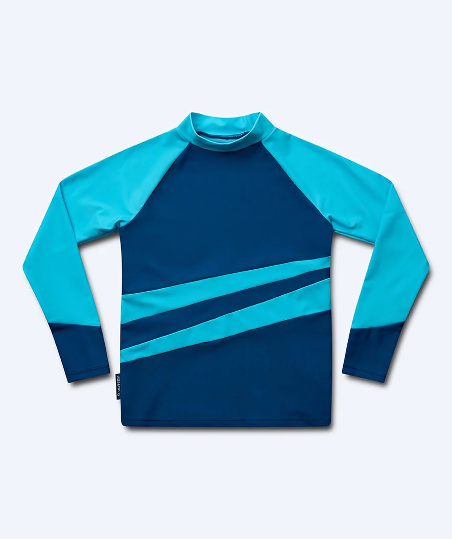 Watery koszulka UV dla dzieci - Manami Rashguard z długimi rękawami - Atlantic Blue - Image 11