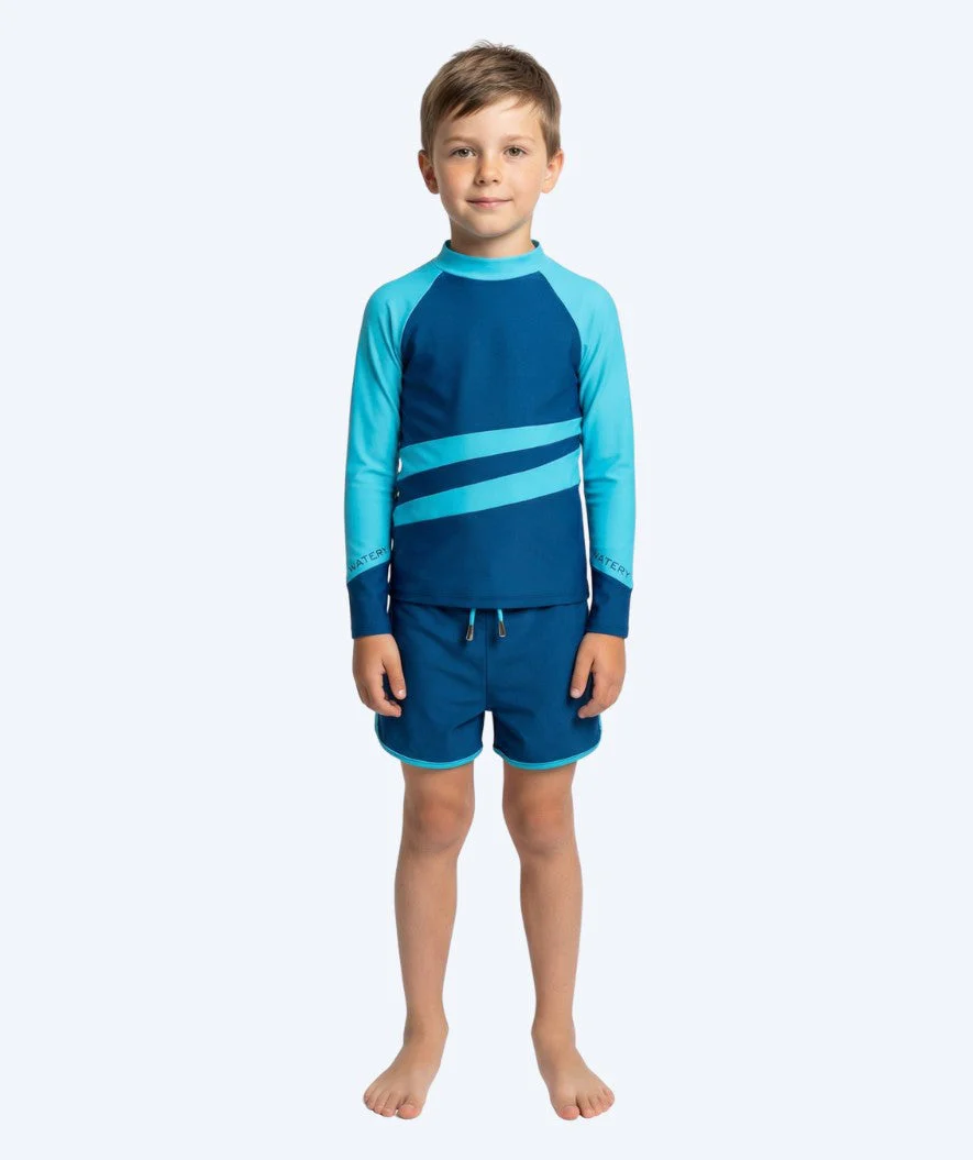 Watery koszulka UV dla dzieci - Manami Rashguard z długimi rękawami - Atlantic Blue - Image 3