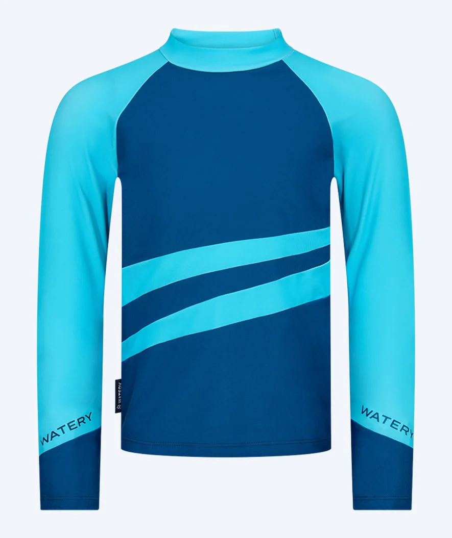 Watery koszulka UV dla dzieci - Manami Rashguard z długimi rękawami - Atlantic Blue - Image 9