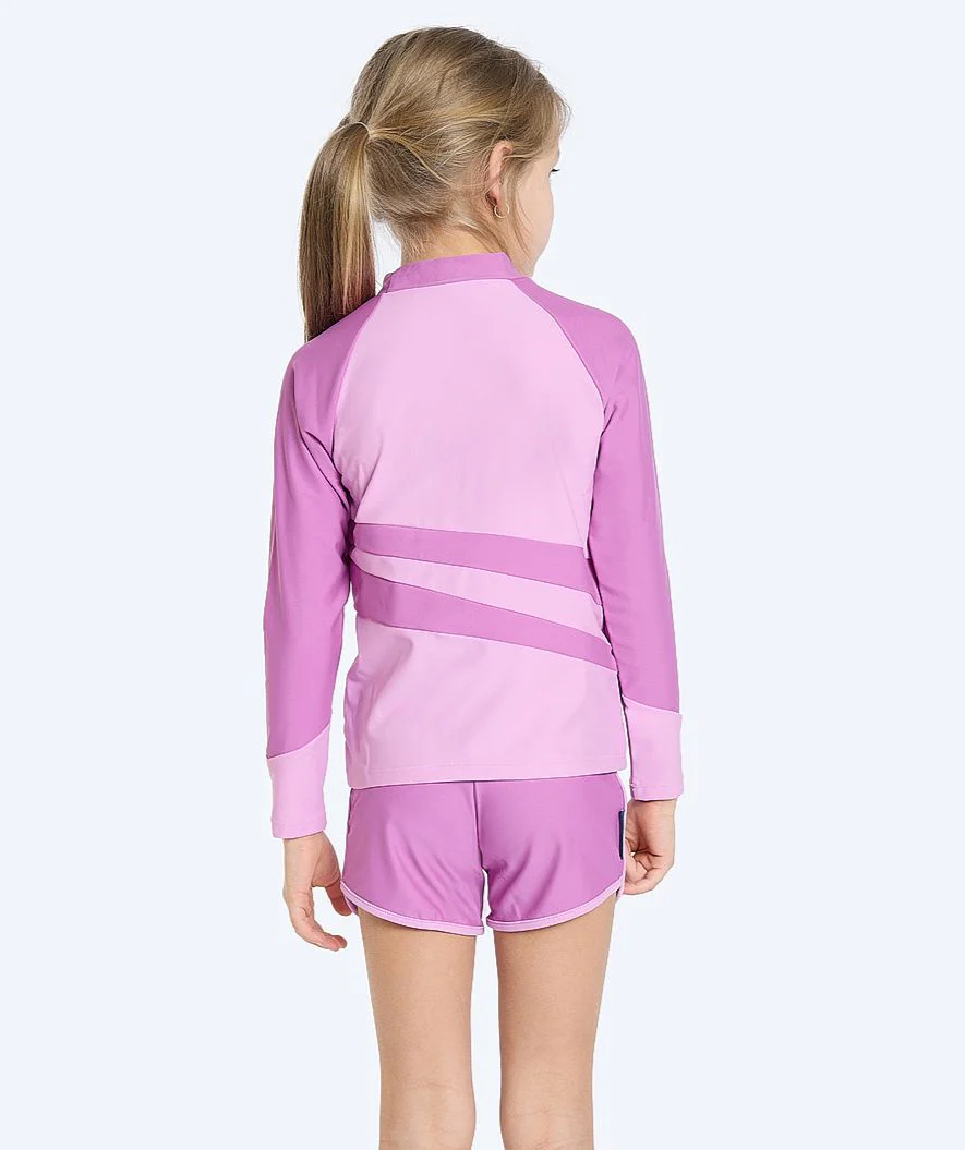 Watery koszulka UV dla dzieci - Manami Rashguard z długimi rękawami - Atlantic Purple - Image 2