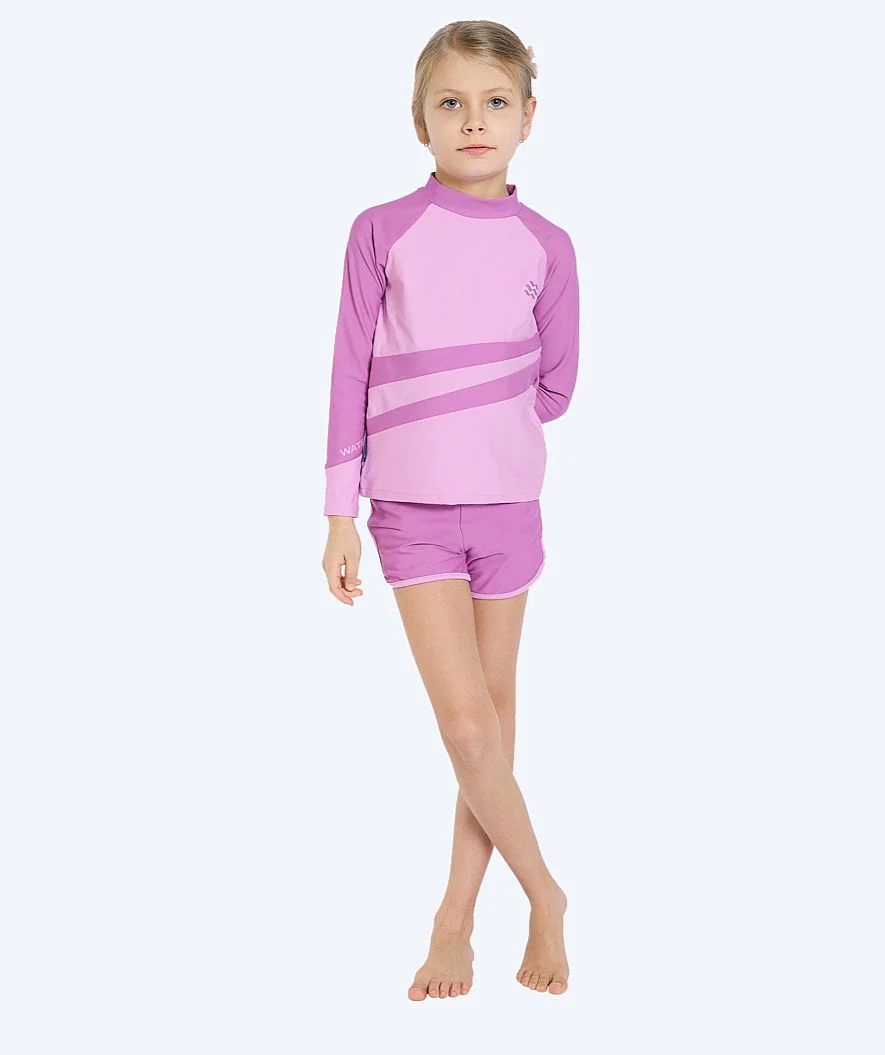 Watery koszulka UV dla dzieci - Manami Rashguard z długimi rękawami - Atlantic Purple - Image 3