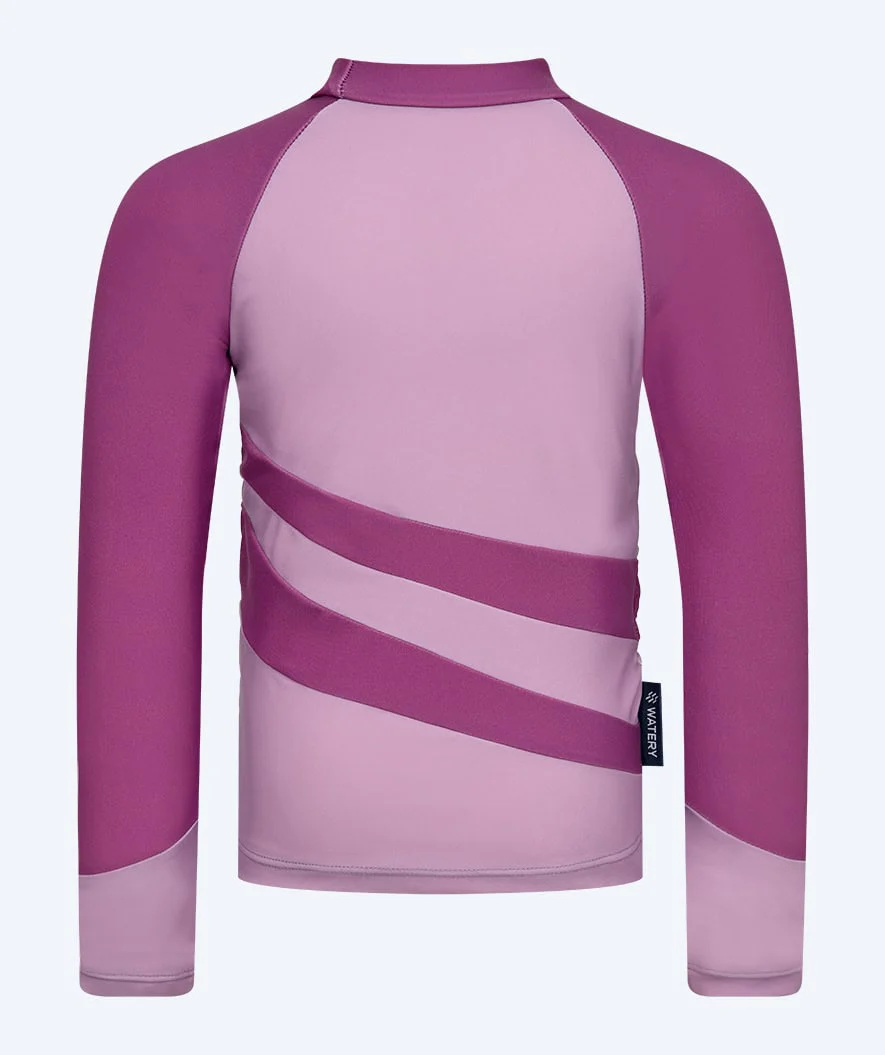 Watery koszulka UV dla dzieci - Manami Rashguard z długimi rękawami - Atlantic Purple - Image 6