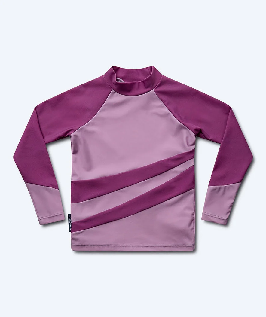 Watery koszulka UV dla dzieci - Manami Rashguard z długimi rękawami - Atlantic Purple - Image 7