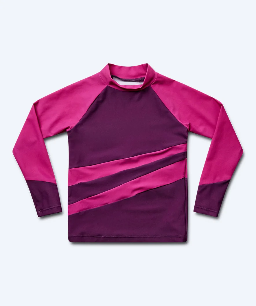 Watery koszulka UV dla dzieci - Manami Rashguard z długimi rękawami - Fioletowa - Image 4