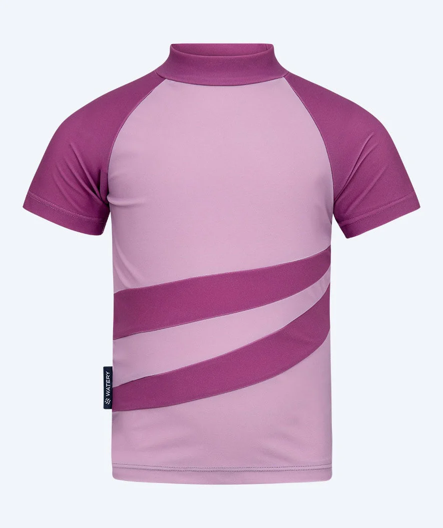 Watery koszulka UV dla dzieci - Manami Rashguard z krótkimi rękawami  Atlantic Purple - Image 2