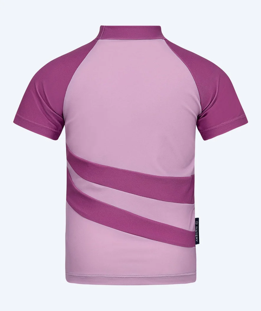 Watery koszulka UV dla dzieci - Manami Rashguard z krótkimi rękawami  Atlantic Purple - Image 3
