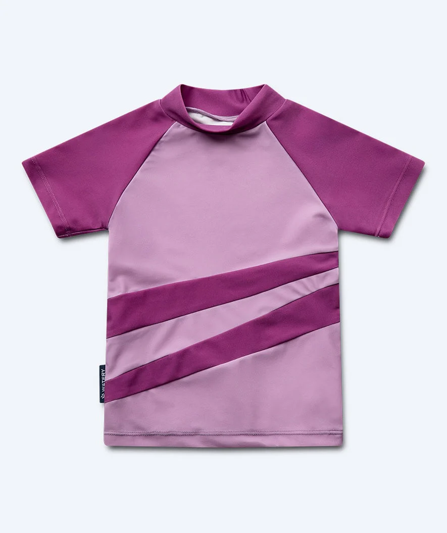 Watery koszulka UV dla dzieci - Manami Rashguard z krótkimi rękawami  Atlantic Purple - Image 4