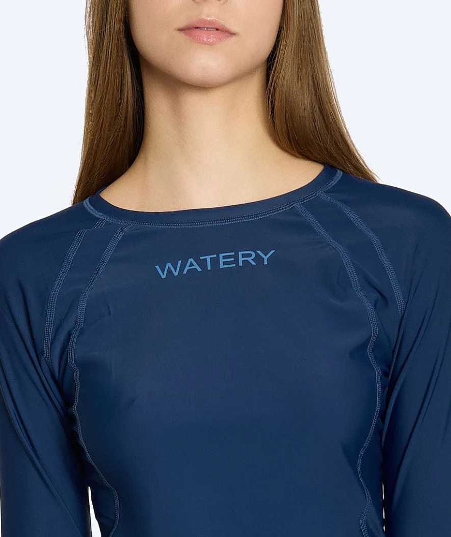Watery koszulka UV dla kobiet - Remington Rashguard z długim rękawem - Ciemnoniebieska - Image 3