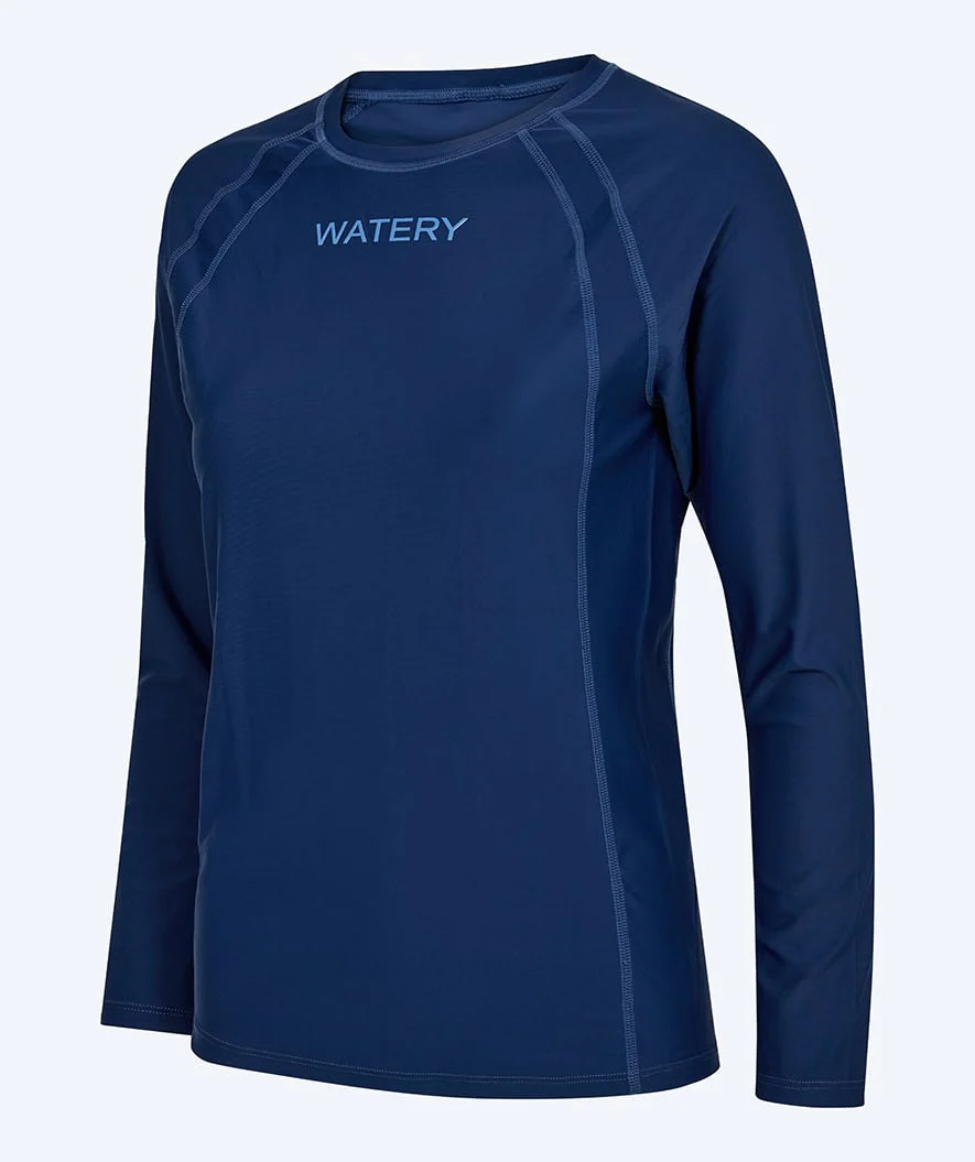 Watery koszulka UV dla kobiet - Remington Rashguard z długim rękawem - Ciemnoniebieska - Image 9