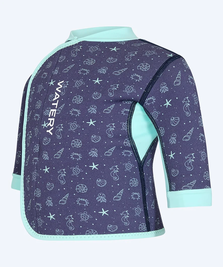 Watery koszulka z neoprenu - Baia Top - Atlantic Turquoise - Image 3