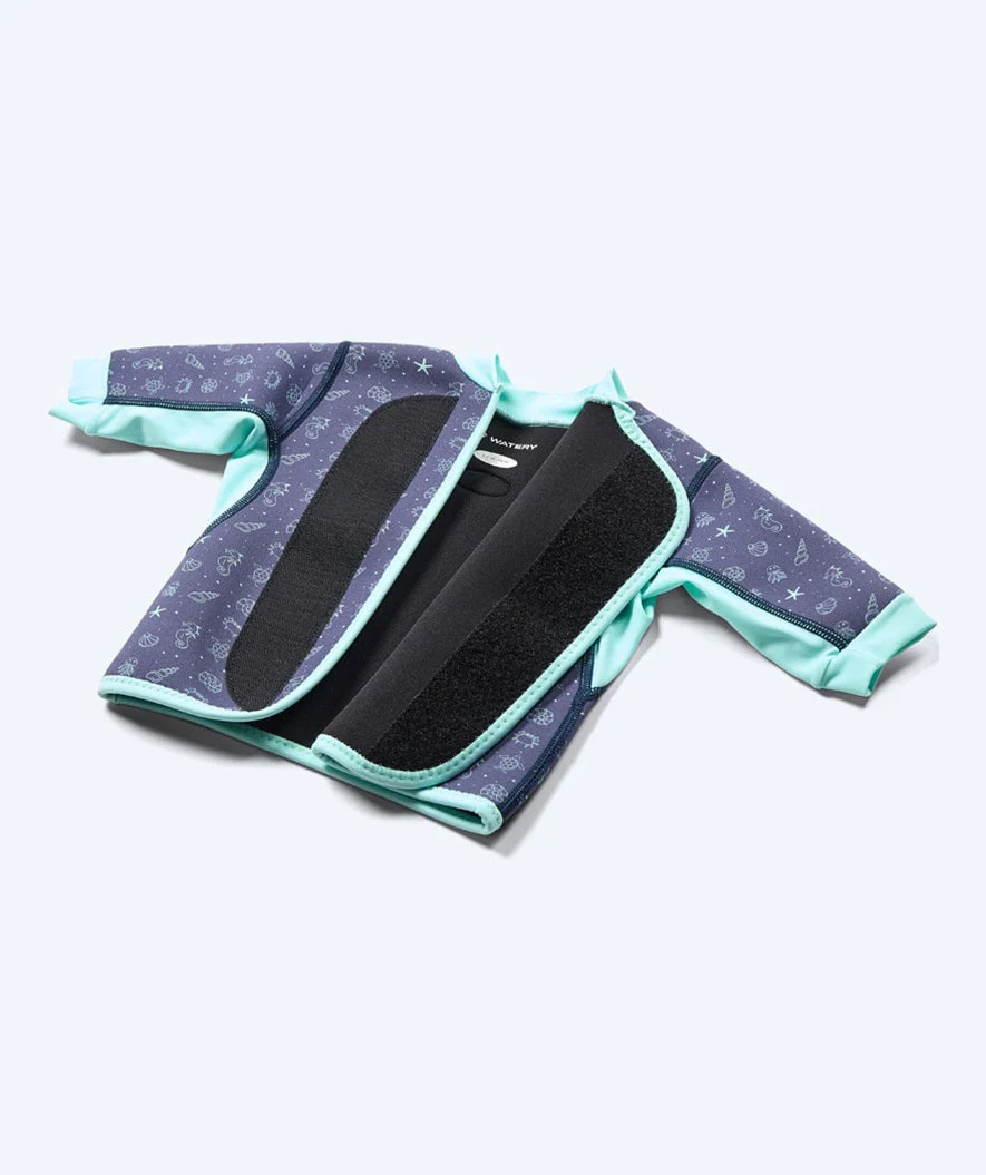 Watery koszulka z neoprenu - Baia Top - Atlantic Turquoise - Image 6