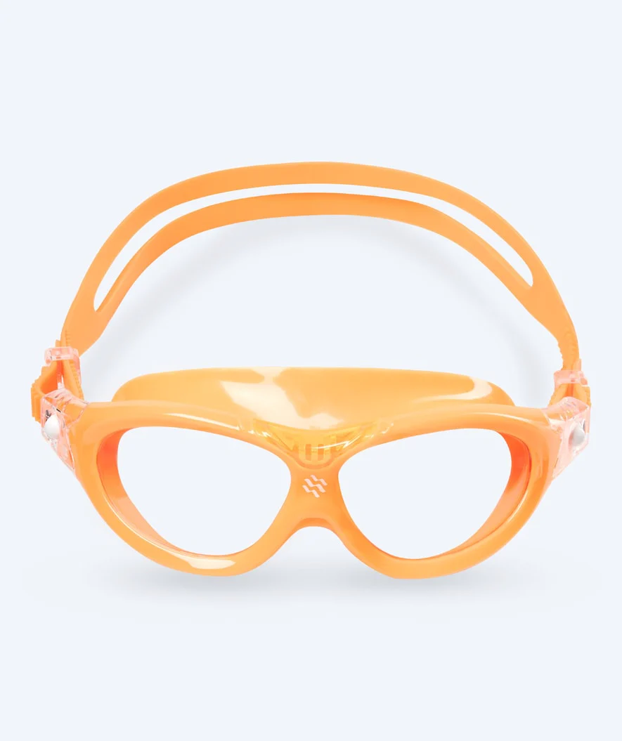 Watery okulary do pływania dla dzieci - Mantis 2.0 - Pomarańczowe/Przezroczyste - Image 2