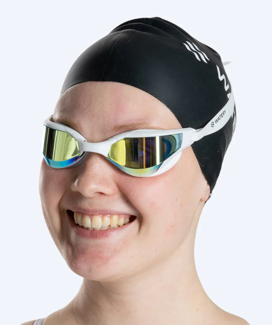 Watery okulary do pływania - Instinct Ultra Mirror - Biały/złoty - Image 12
