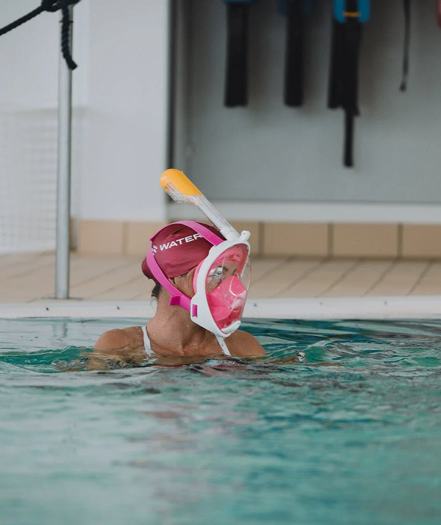 Watery pełnotwarzowa maska do snorkelingu dla dorosłych - Różowy - Image 13