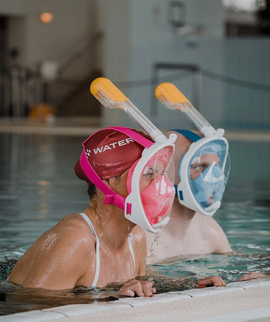 Watery pełnotwarzowa maska do snorkelingu dla dorosłych - Różowy - Image 16