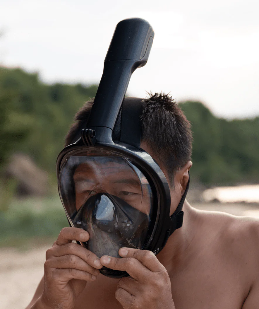 Watery pełnotwarzowa maska do snorkelingu dla dorosłych - Różowy - Image 6