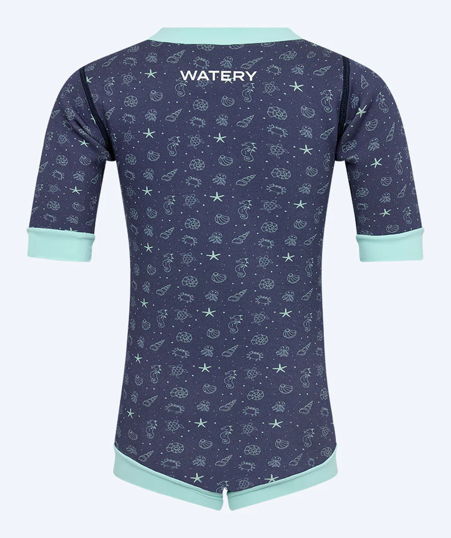 Watery pianka do pływania dla dzieci - Baia Full-Body - Atlantic Turquoise - Image 2