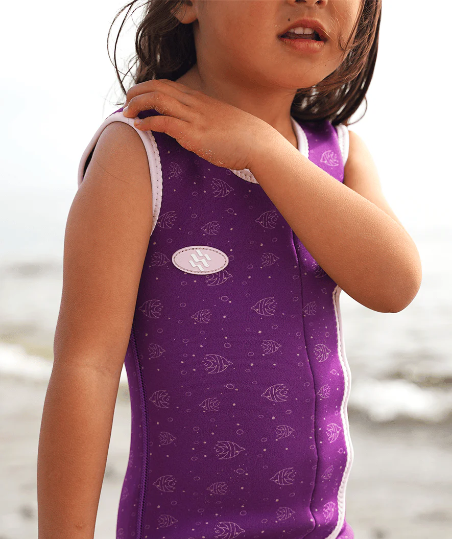 Watery pianka do pływania dla dzieci - Baia Shorty - Atlantic Purple - Image 4