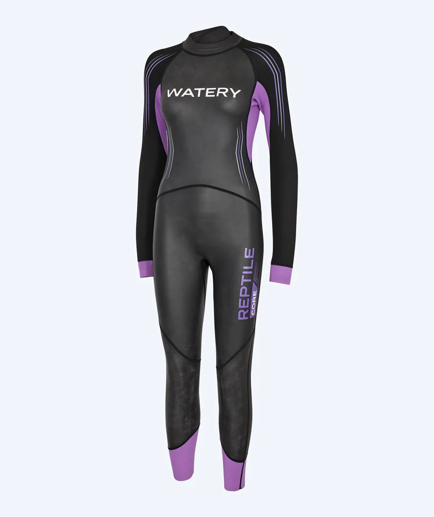 Watery pianka do pływania dla kobiet - Reptile Core - Czarny/Fioletowy - Image 9