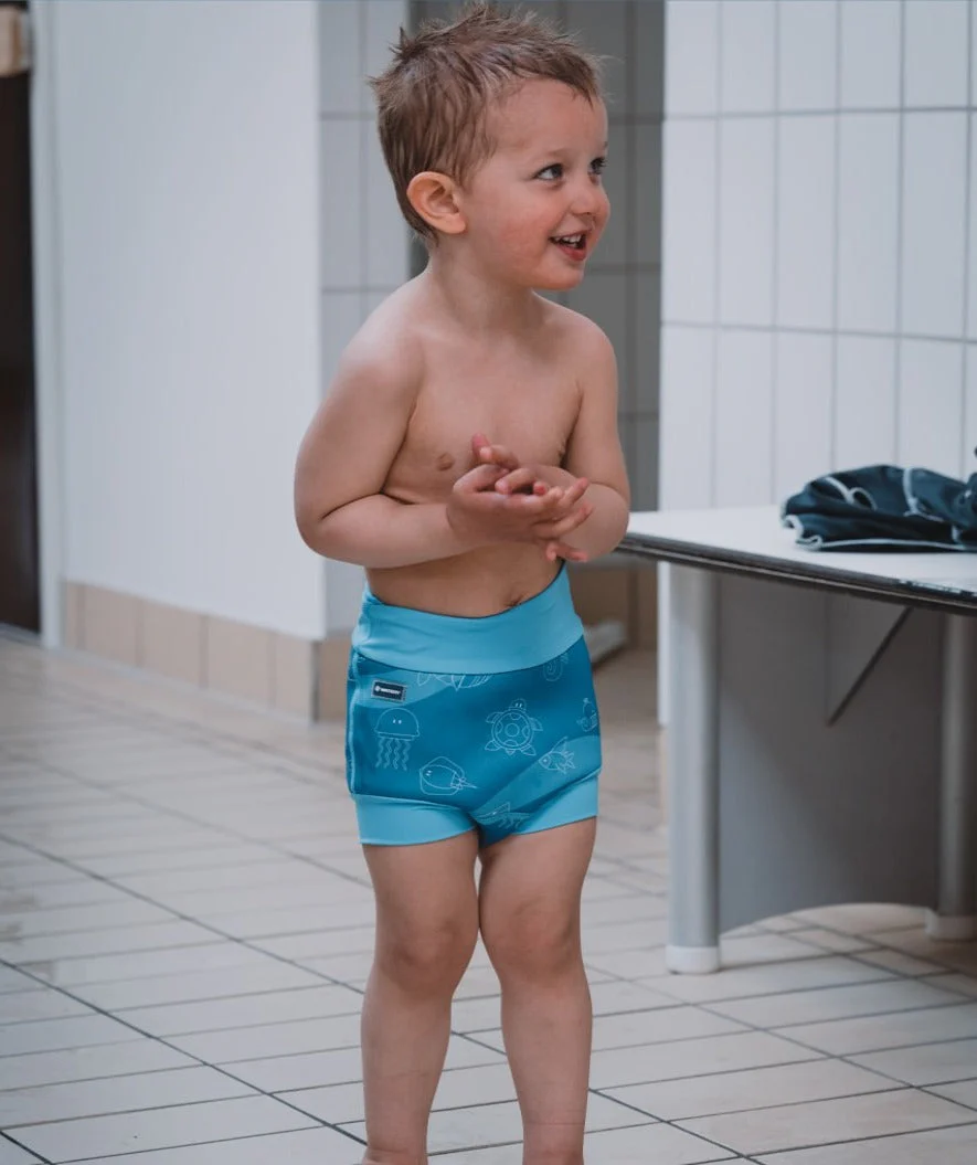 Watery pieluszka do pływania dla dzieci - Neoprene Swim Nappy - Atlantic Blue - Image 11