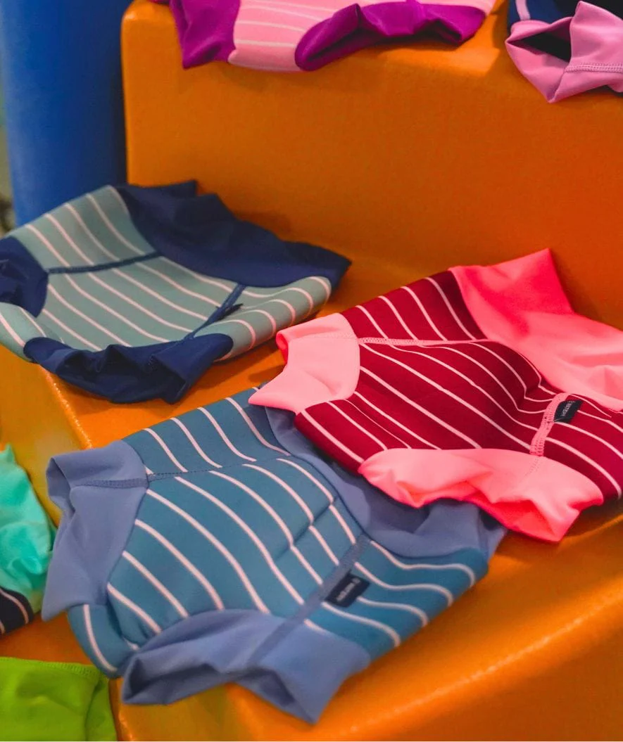 Watery pieluszka do pływania dla dzieci - Neoprene Swim Nappy - Nordic Green Stripes - Image 13