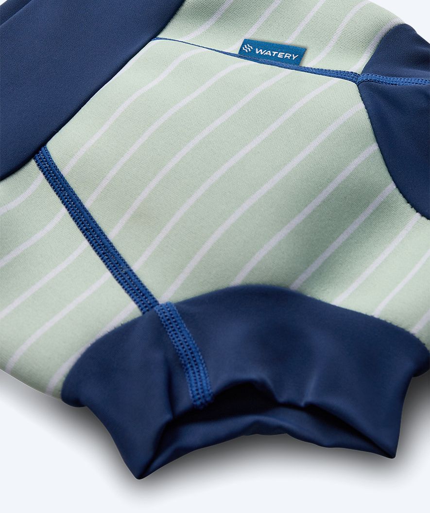 Watery pieluszka do pływania dla dzieci - Neoprene Swim Nappy - Nordic Green Stripes - Image 3